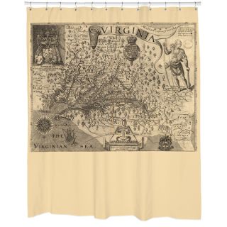 1606 Virginia Map Shower Curtain   16588538   Shopping