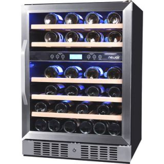 46 Bottle Dual Zone Built In Wine Refrigerator by NewAir