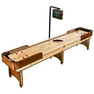 Hathaway Napa 12 ft. Shuffleboard Table with Overhead Electronic Scoring DISCONTINUED BG1302