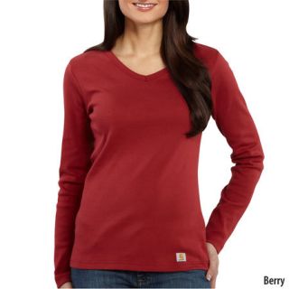 Carhartt Womens Long Sleeve V Neck T Shirt (Style #WK014) 421577