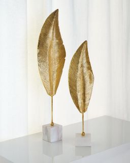 John Richard Collection Golden Leaf Sculptures