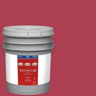 Glidden Premium 5 gal. #HDGR27 Cherries Jubilee Satin Latex Interior Paint with Primer HDGR27P 05SA