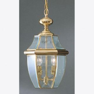 Home Decorators Collection Newbury 2 Light Polished Brass Outdoor Hanging Lantern 0685600220
