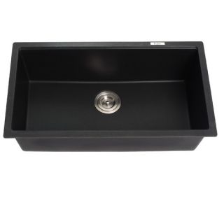 Kraus 31 x 17.09 Undermount Single Bowl Granite Kitchen Sink
