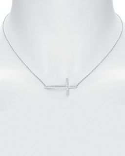 Crislu Sideways Cross Collection Necklace, 16"