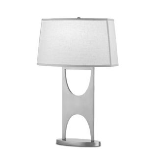 Remington Lamp Company Steel 26.5 H Table Lamp with Rectangular Shade