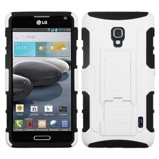 BasAcc White/ Black Case with Stand for LG D500 Optimus 56