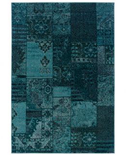 Oriental Weavers Area Rug, Revamp REV7501G Turquoise 67 x 96
