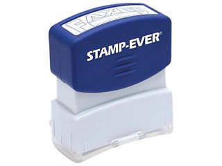 U.S. Stamp & Sign USS5951 Stamp  Pre Inked  in.Faxedin.  .56in.x1 1.06in. Imp  Blue