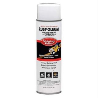 Rust Oleum Size 18 oz. Striping Paint, White, 1691838