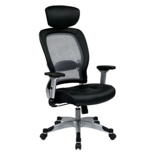 Office Star Space 22.5 Eco Leather Seat Chair with Headrest