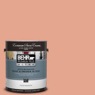 BEHR Premium Plus Ultra 1 gal. #M180 4 Priceless Coral Satin Enamel Exterior Paint 985401