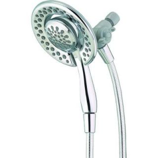Delta In2ition Two in One 4 Spray Hand Shower and Shower Head Combo Kit in Chrome 75483D