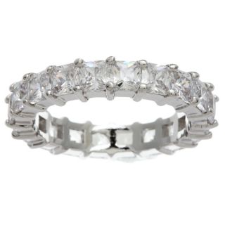 Simon Frank Princess cut Channel Set Stackable Cubic Zirconia Eternity