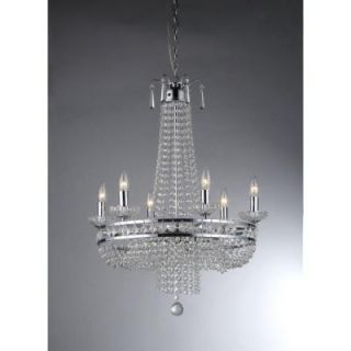 Warehouse of Tiffany Euphoria 7 Light Ceiling Chrome Crystal Chandelier RL5577