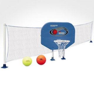 Poolmaster Above Ground Poolside Combo Basketball/Volleyball Game