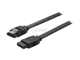 OKGEAR 36" SATA 6 Gbps Cable, Straight to Straight W/Metal Latch, Black, Backward Compatible 3 Gbps and 1.5 Gbps