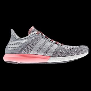 adidas Cosmic Boost   Womens   Running   Shoes   Grey/Clear Grey/Light Flash Red