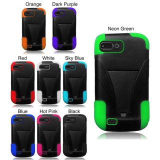INSTEN Dual Layered Stand Hybrid Cover Phone Case Cover for ZTE Valet