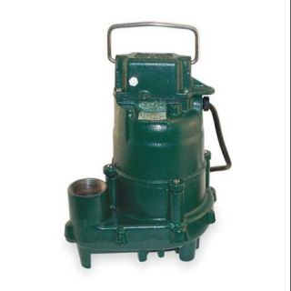 ZOELLER 371 0004 Sump Pump, 3/10 HP, 1 1/2In, 19.25ft Max, PP