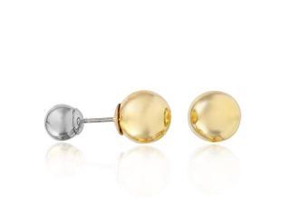 .925 Sterling Silver Rhodium Plated Ball Stud Earring