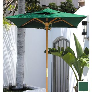 Dayva Square Forest Green Market Umbrella with Pulley (Common 96 in x 96 in; Actual 96 in x 96 in)