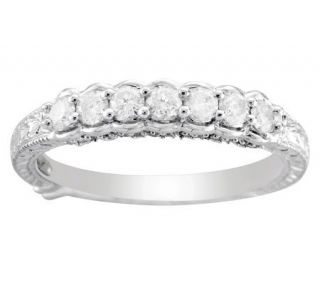 7 Stone Diamond Band Ring, Sterling, 1/2 cttw,by Affinity —