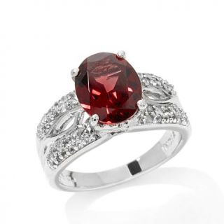 Colleen Lopez "Sparkling Sangria" 3.33ct Rhodolite and White Topaz Sterling Sil   7807097