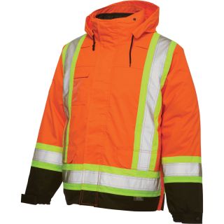 Work King 5-in-1 High-Visibility Jacket — Regular Sizes  Safety Jackets