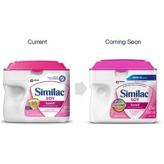 Similac Soy Isomil Infant Formula with Iron, Powder, 1.45 lb (Pack of 6)