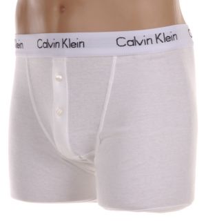 Calvin Klein Mens White Button Fly Boxer Brief Two pack (size S