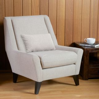 Naomi Beige Fabric Accent Chair   Great Deals