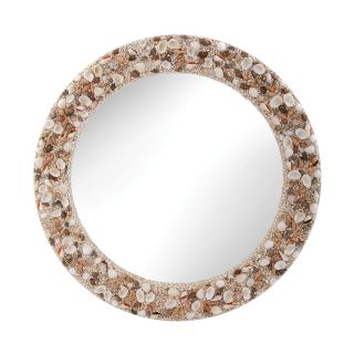 Round Shell Mirror by Beachcrest Home