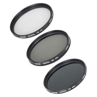Bower 5 Piece Digital Filter Kit 52mm for SLR Cameras   Clear/Black
