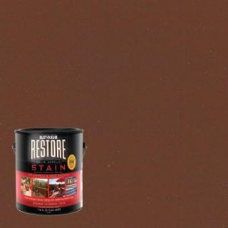 Rust Oleum Restore 1 gal. Solid Acrylic Water Based Russet Exterior Stain 47011