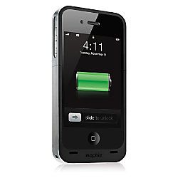 mophie Juice Pack Air Charging Case For iPhone 44S Black