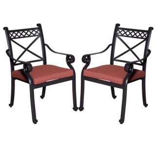 Santa Maria Wine/ Red Chili Dining Chairs (Set of 2)  