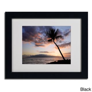 Pierre Leclerc Palm Tree Maui Framed Matted Art   15584728