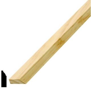 Alexandria Moulding WM 947 3/8 in. x 1 1/4 in. Finger Jointed Pine Stop Moulding 0W947 200RLC