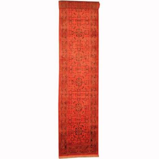 Herat Oriental Afghan Hand knotted Tribal Khal Mohammadi Red/ Navy