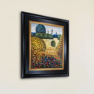 Tori Home Field of Poppies by Gustav Klimt Framed Original Painting