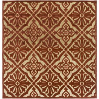 Meticulously Woven Kenny Damask Olefin Rug (76 Square)   17148727