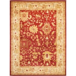 Safavieh Heirloom Red/Cream 8 ft. x 11 ft. Area Rug HLM1739 4011 8