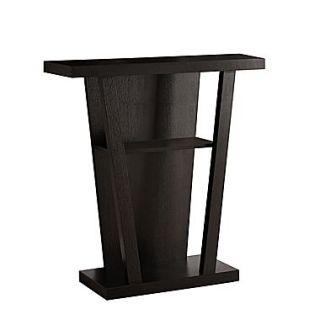 Monarch 32 Solid Wood Hall Console Accent Table, Cappuccino