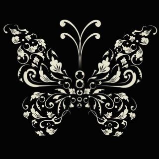 Secretly Designed Single Butterfly Paper Print
