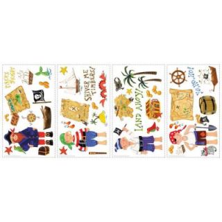 10 in. x 18 in. Treasure Hunt 45 Piece Peel and Stick Wall Decals RMK1195SCS