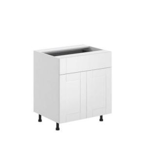 Fabritec 30x34.5x24.5 in. Dublin Base Cabinet in White Melamine and Door in White BD30.W.DUBLI