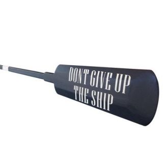 Handcrafted Nautical Decor Wooden Don Don't Give up the Ship Squared Rowing Oar with Hooks Wall Decor