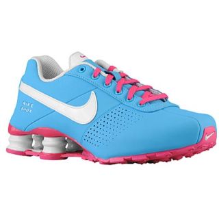 Nike Shox Deliver    Girls Grade School   Running   Shoes   Metallic Silver/Pink Pow/White/Blue Lagoon