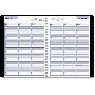 DayMinder Weekly Appointment Book, 8" X 11", Black, 2016
